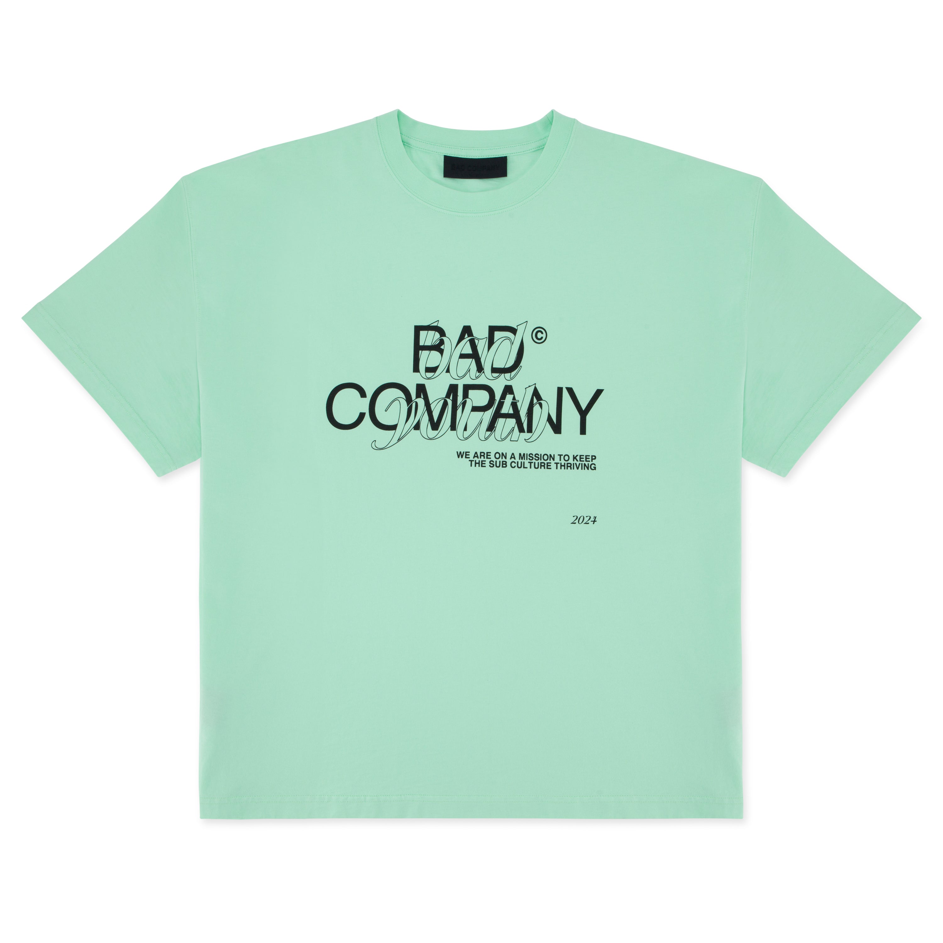 "BAD YOUTH" T-shirt - Mint Green