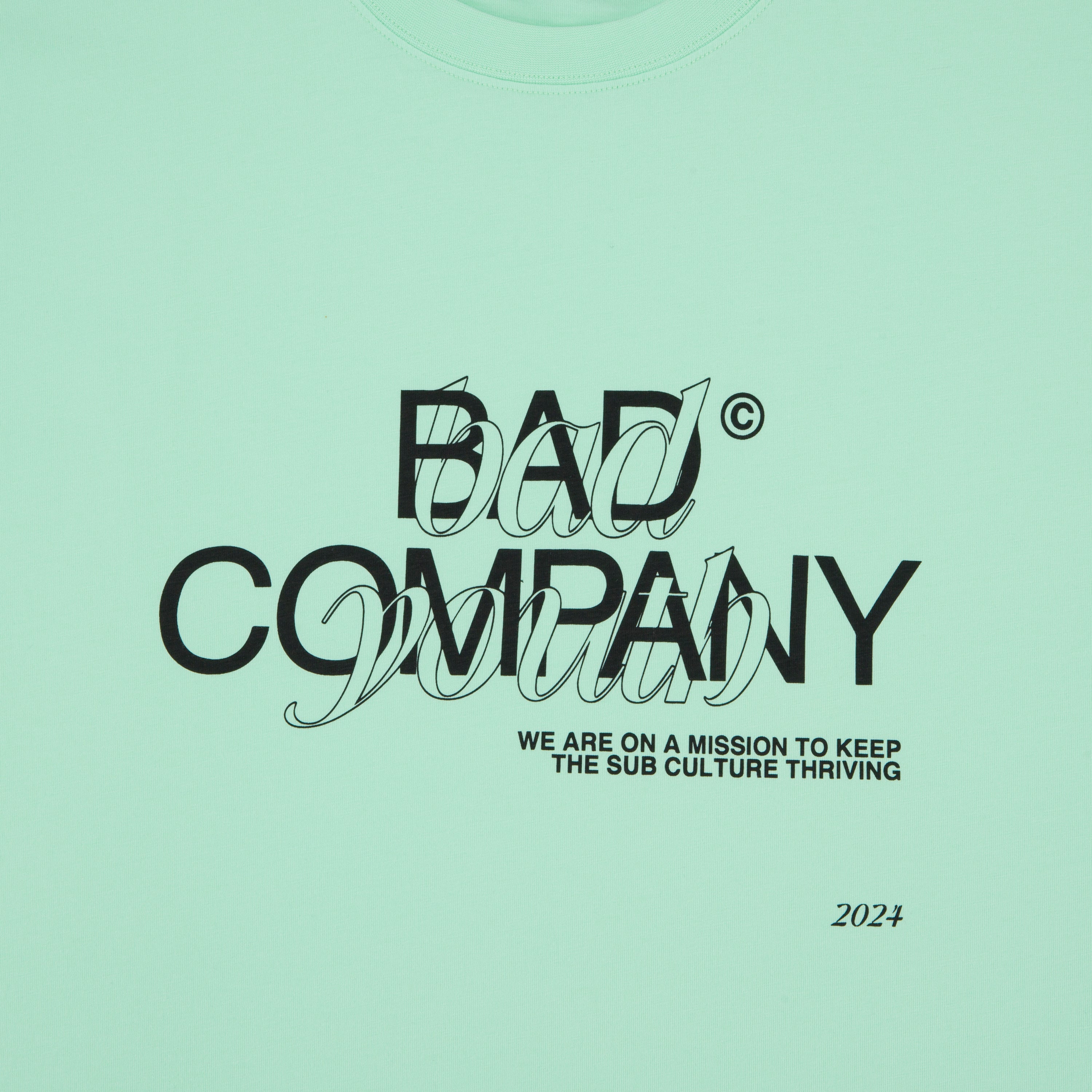 "BAD YOUTH" T-shirt - Mint Green