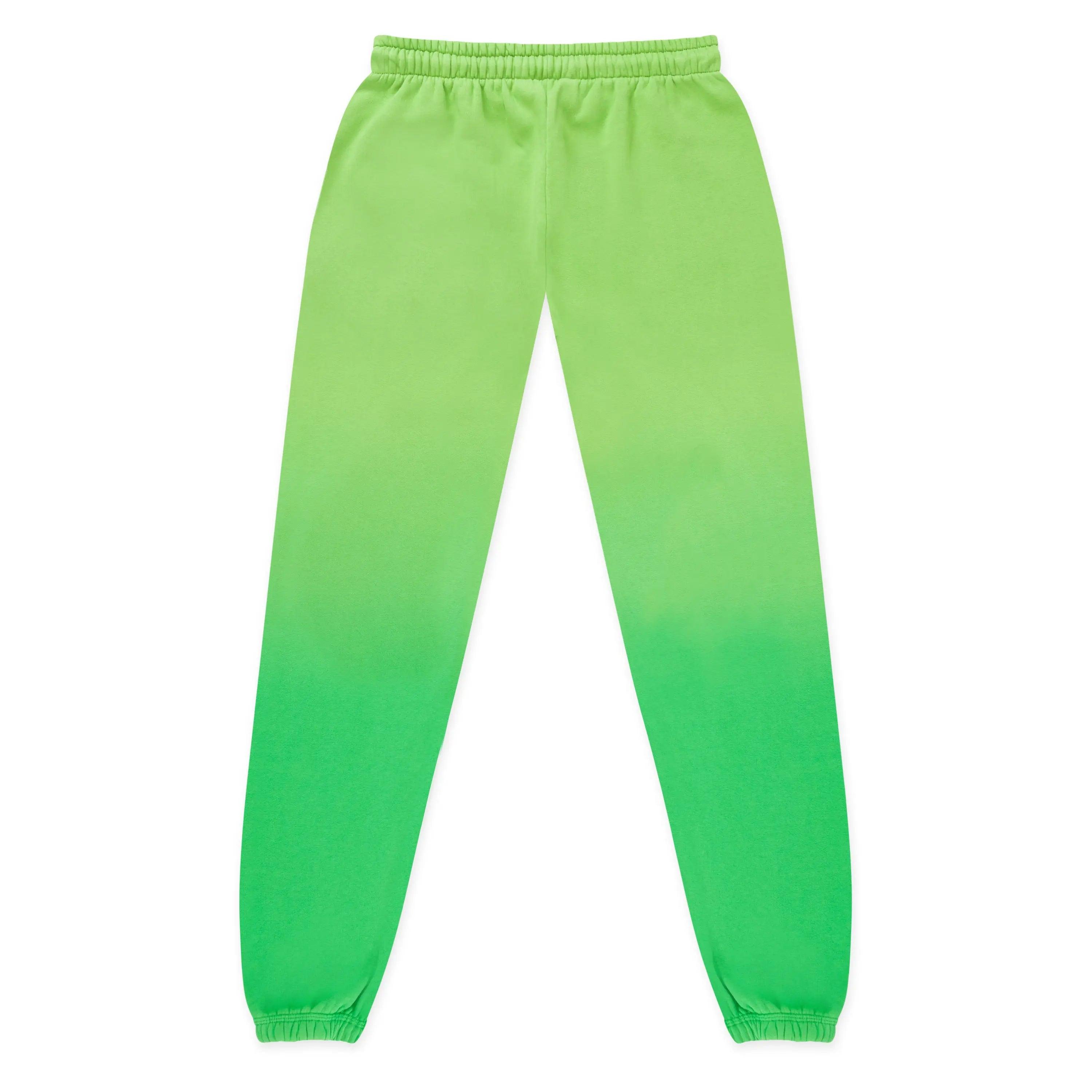 GREEN BAD GRADIENT SWEATPANTS badcompany12
