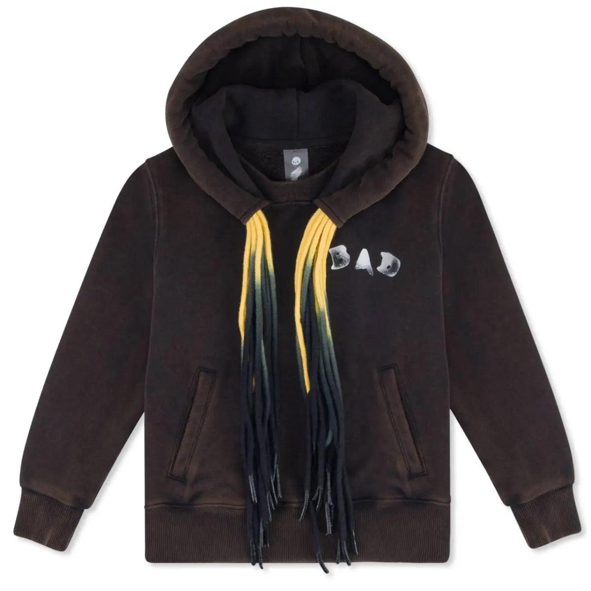 MULTI CORD-BAD HOODIE - WASHED BLACK - KIDS badcompany12