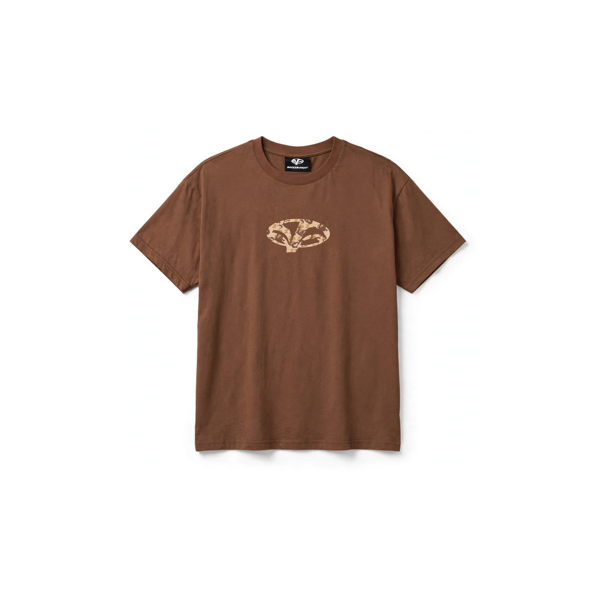 CAMO LOGO BROWN T-SHIRT