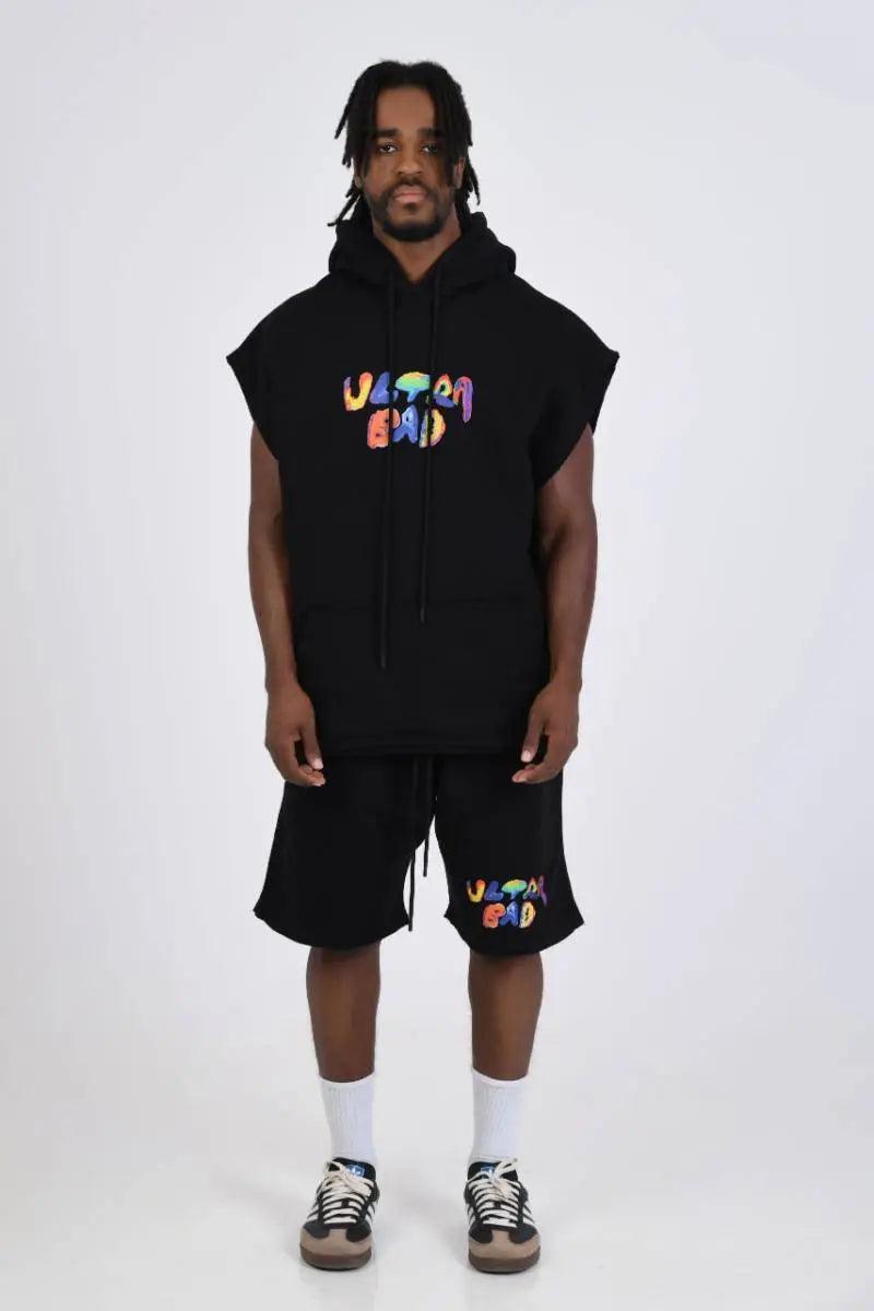 ULTRA BAD Sleeveless Hoodie Black badcompany12