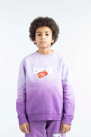PURPLE BAD GRADIENT SWEATSHIRT – KIDS badcompany12