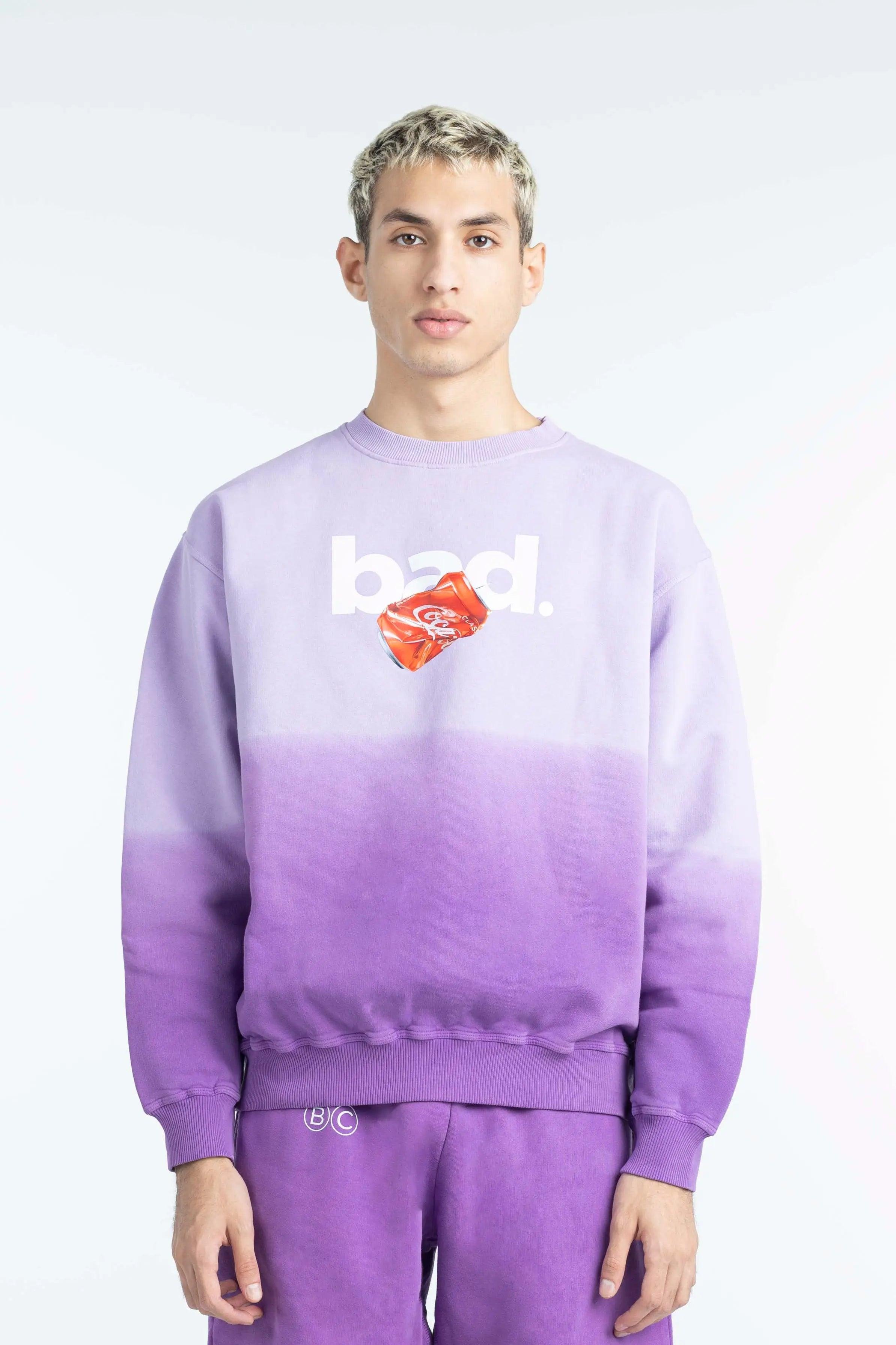 PURPLE BAD GRADIENT SWEATSHIRT badcompany12