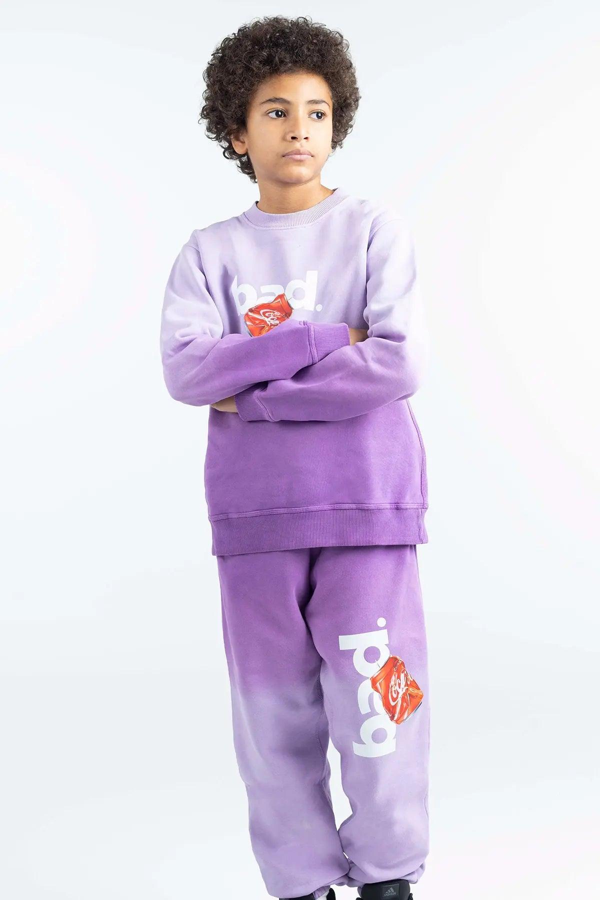 PURPLE BAD GRADIENT SWEATPANTS – KIDS badcompany12