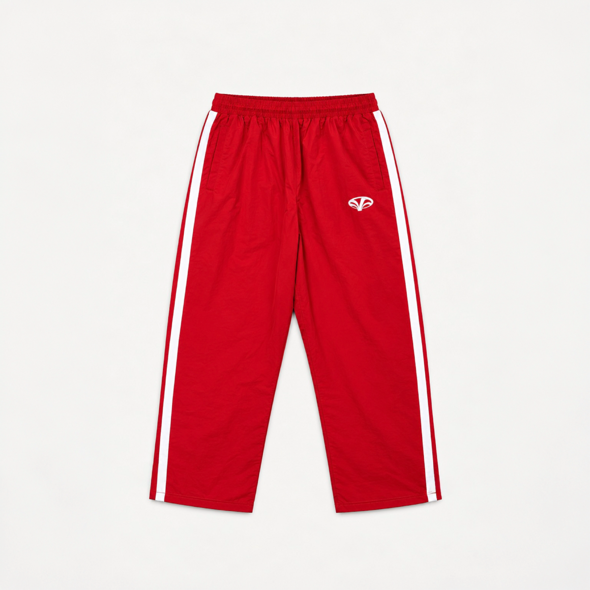BAD COMPANY NYLON TRACK RED PANTS