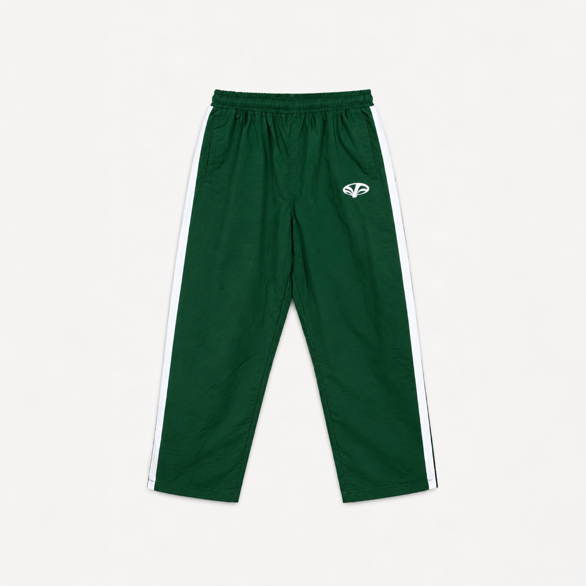 BAD COMPANY NYLON TRACK GREEN PANTS