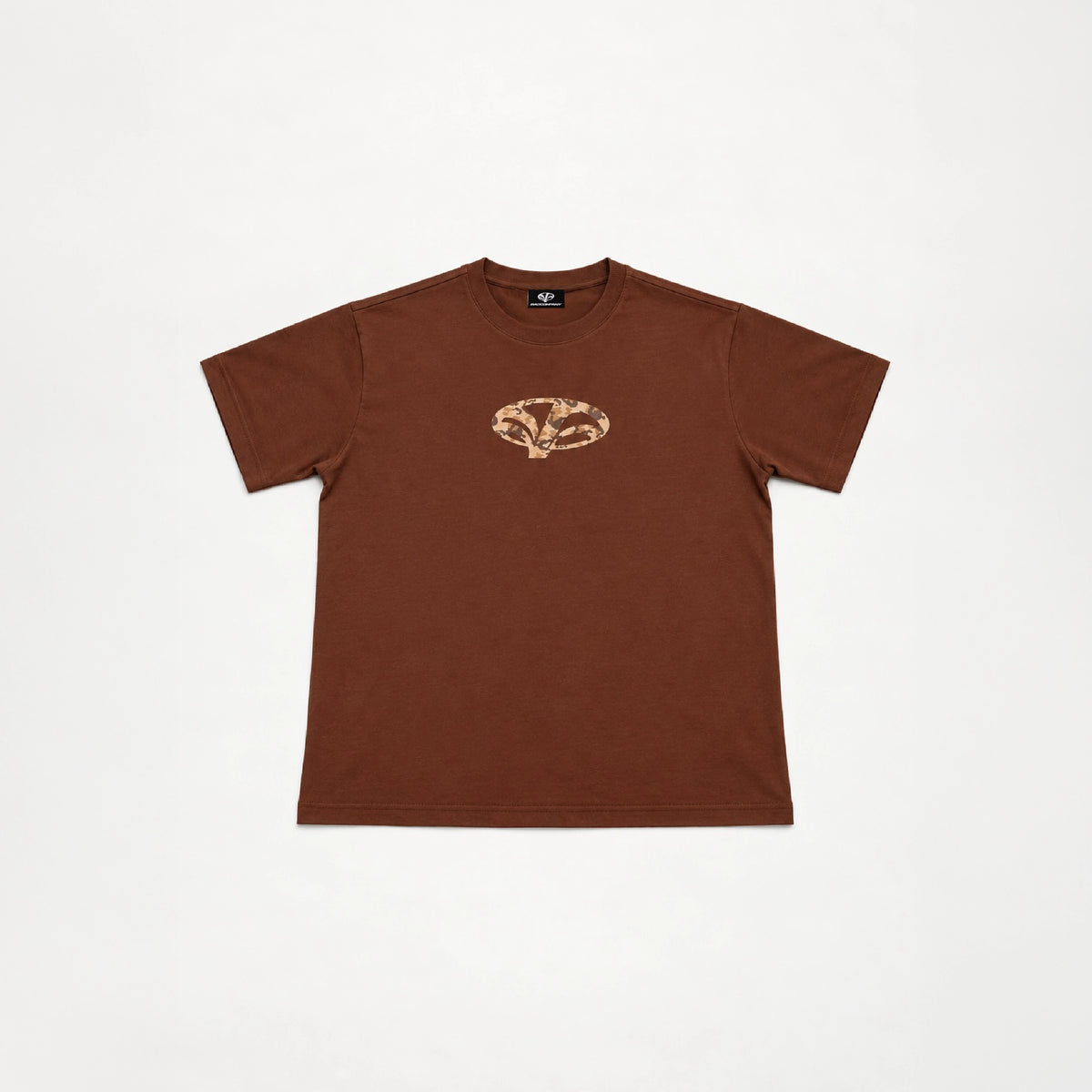 CAMO LOGO BROWN T-SHIRT