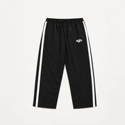 BAD COMPANY NYLON TRACK BLACK PANTS