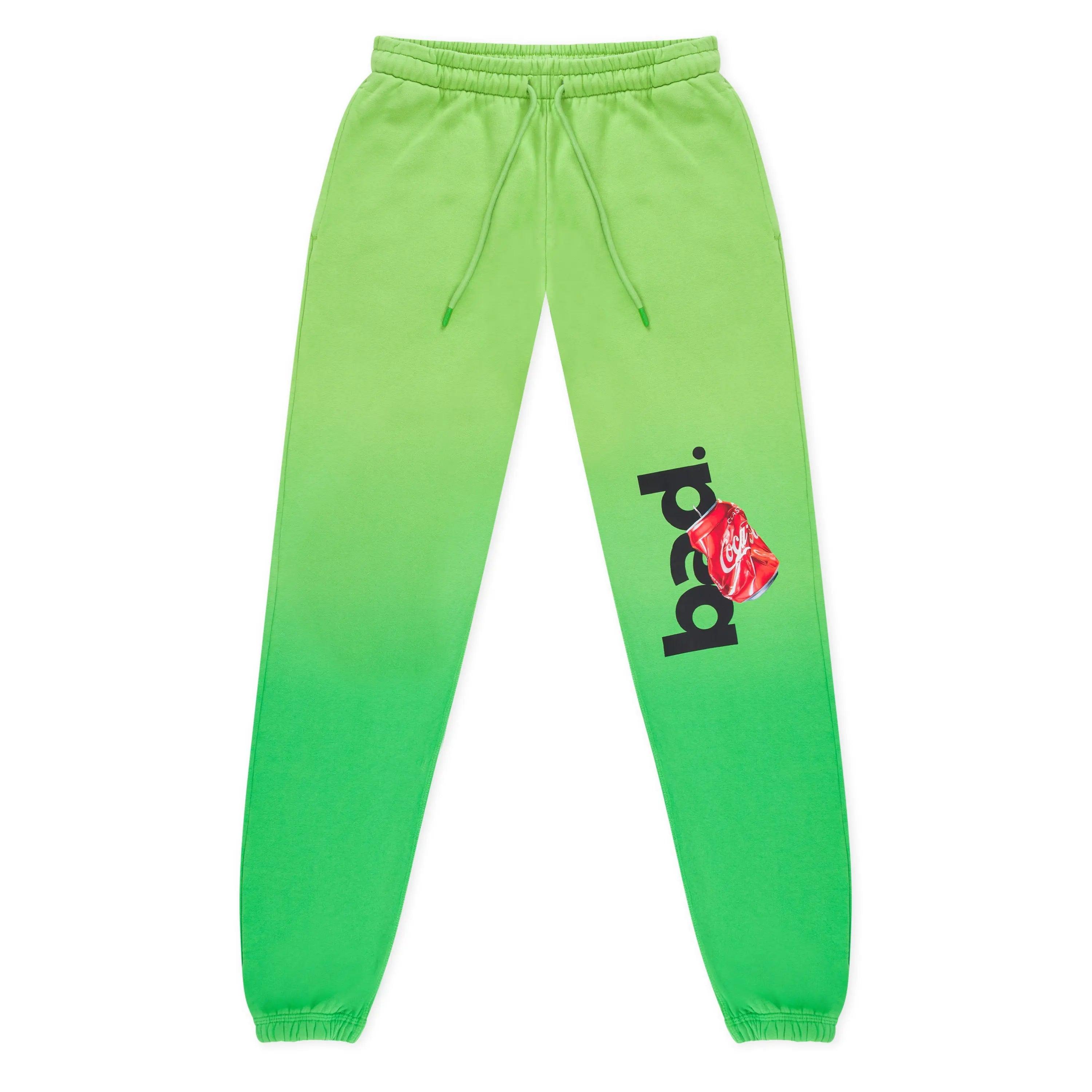 GREEN BAD GRADIENT SWEATPANTS badcompany12