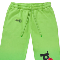 GREEN BAD GRADIENT SWEATPANTS badcompany12