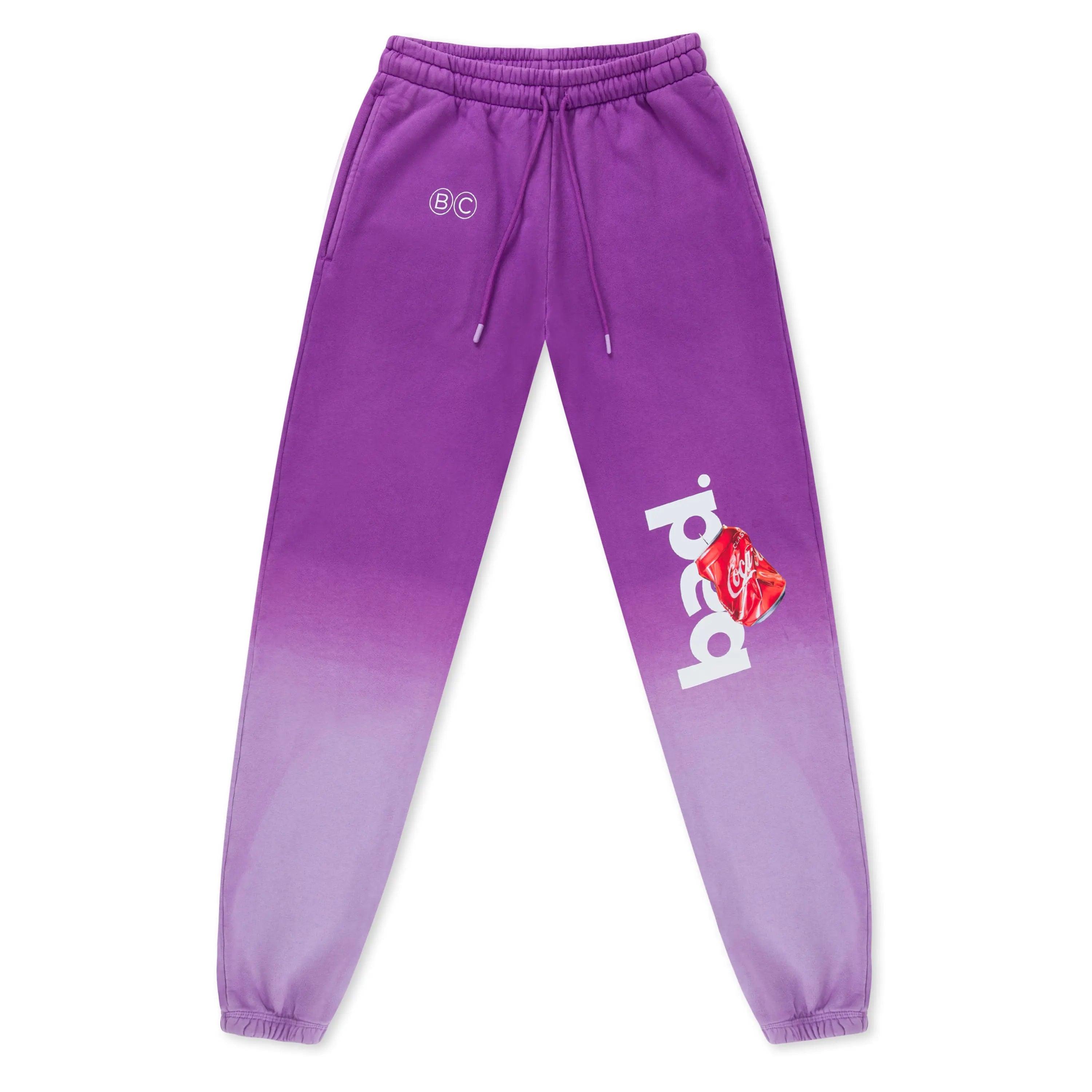 PURPLE BAD GRADIENT SWEATPANTS badcompany12