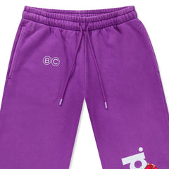 PURPLE BAD GRADIENT SWEATPANTS badcompany12