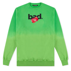 GREEN BAD GRADIENT SWEATSHIRT badcompany12