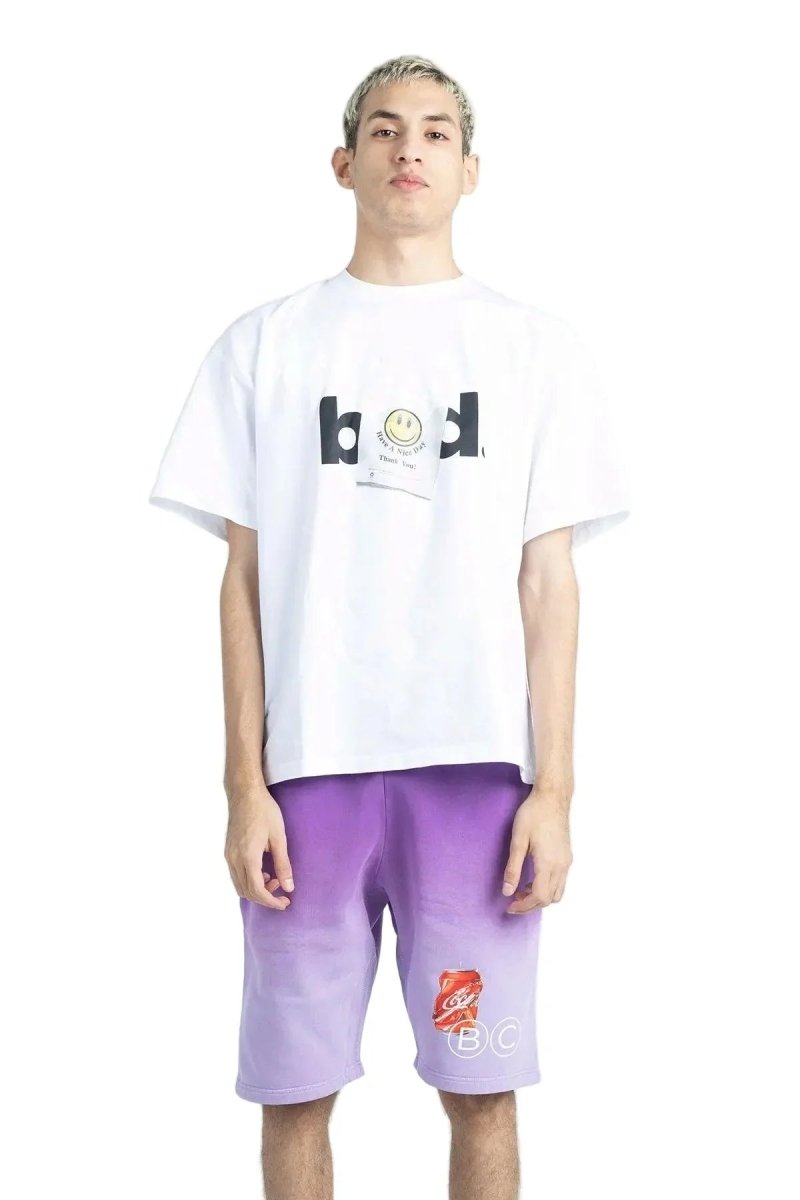 BAD" Gradient Shorts Purple - Bad Company