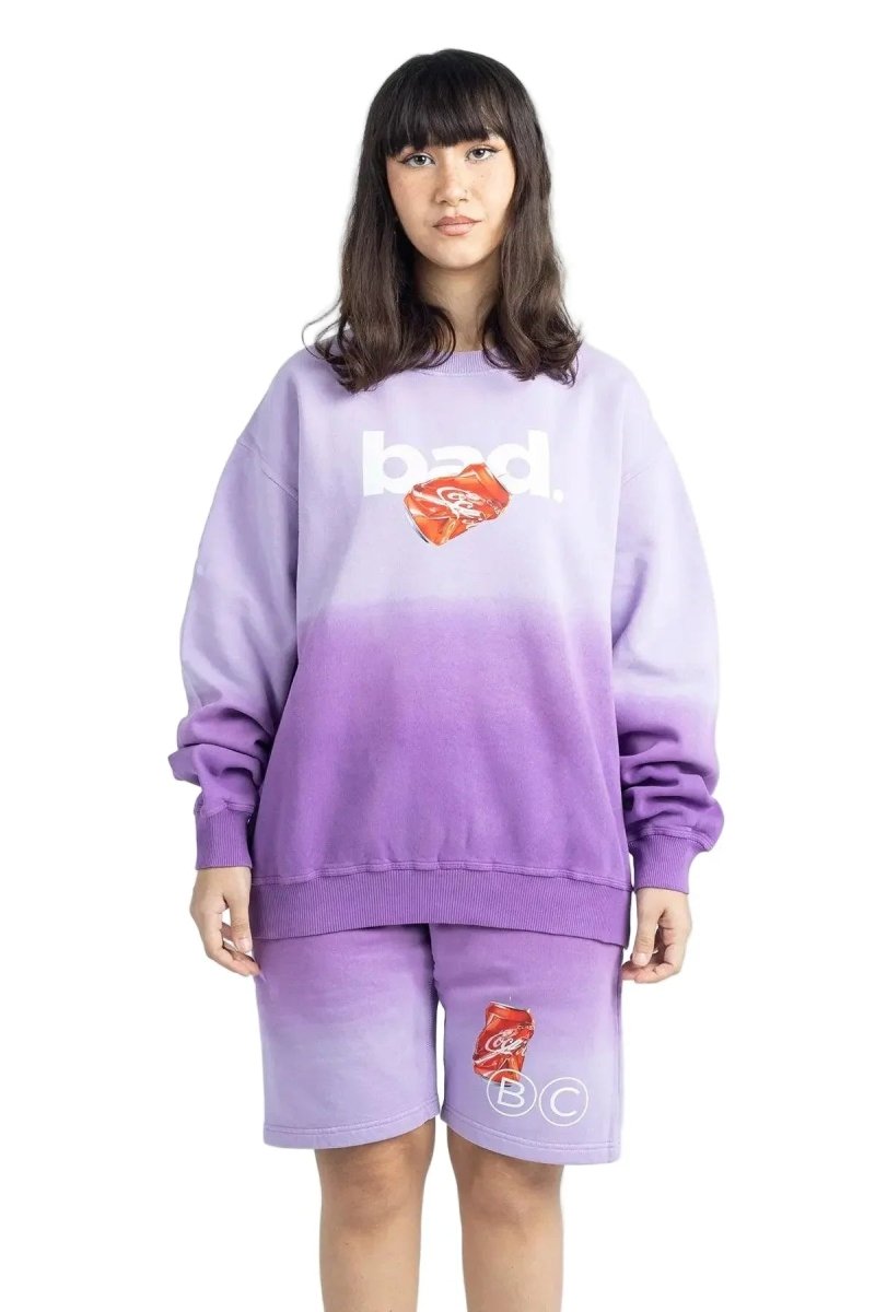 BAD" Gradient Shorts Purple - Bad Company