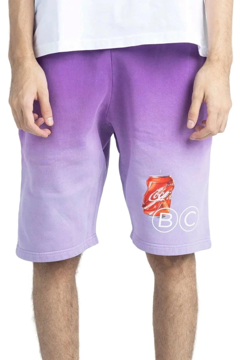 BAD" Gradient Shorts Purple - Bad Company