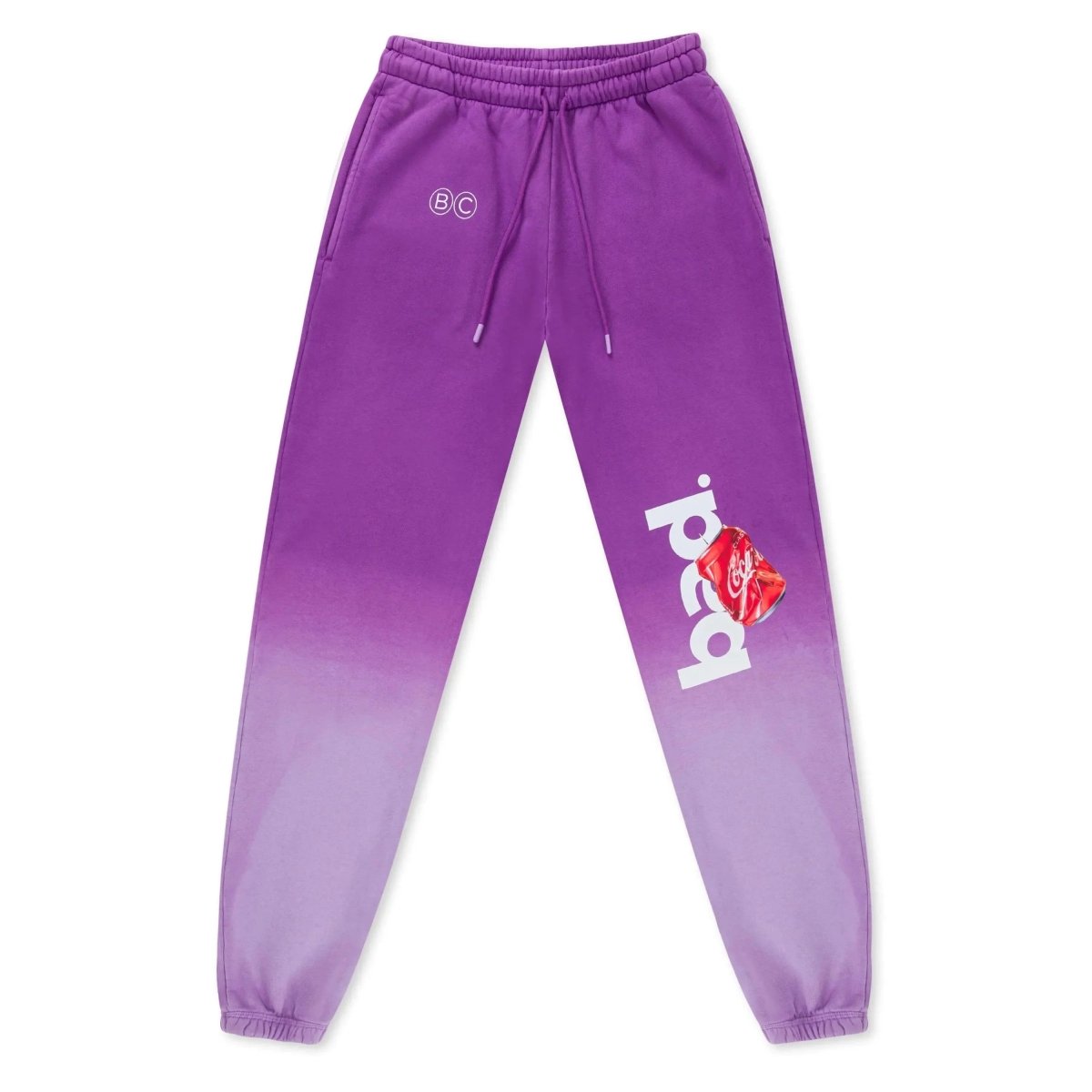 BAD" Gradient Sweatpants Purple - Bad Company