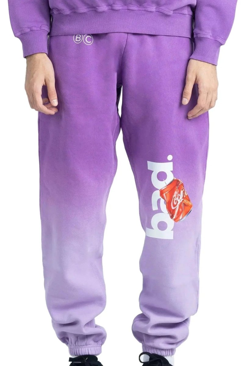 BAD" Gradient Sweatpants Purple - Bad Company