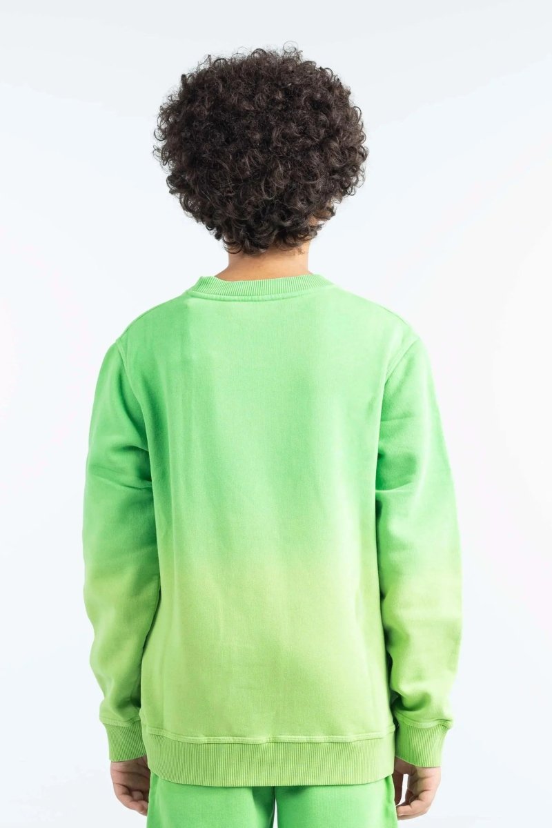 BAD Gradient Sweatshirt Green - Kids - Bad Company
