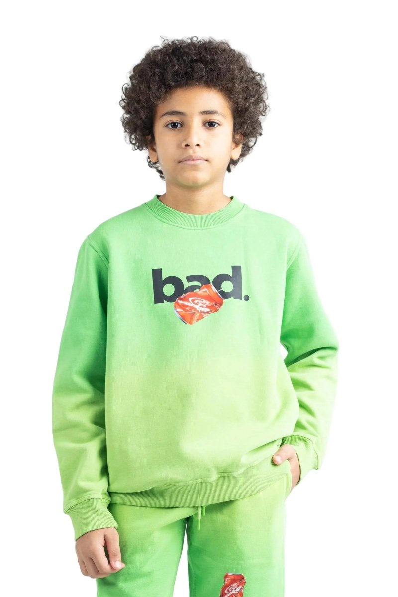 BAD Gradient Sweatshirt Green - Kids - Bad Company