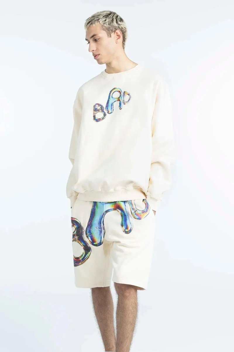 BAD IN DIMENSIONS Shorts Cream - Bad Company