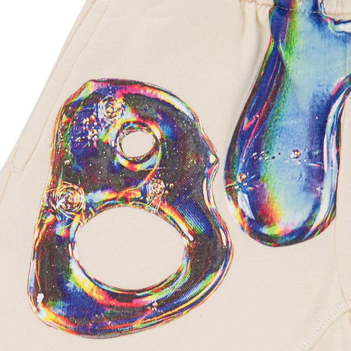 "BAD IN DIMENSIONS" Shorts Cream - Kids - Bad Company