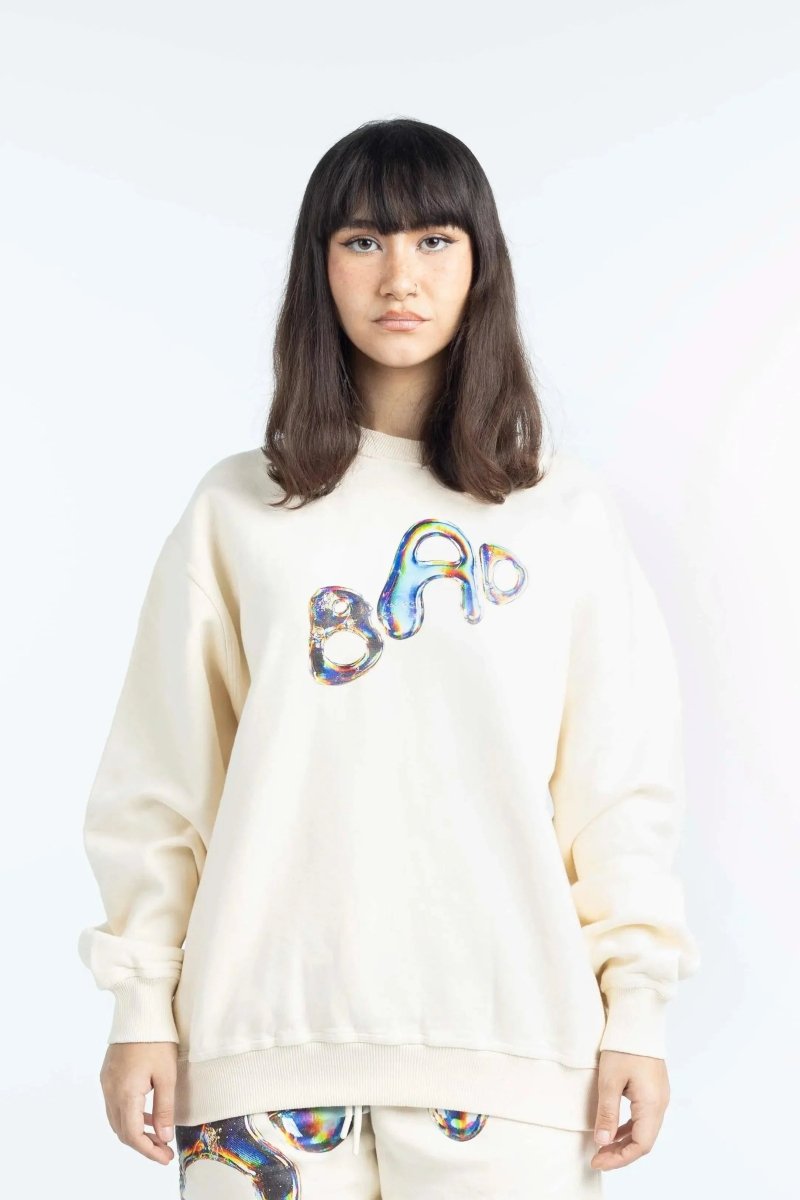 BAD IN DIMENSIONS Sweatshirt Cream - Bad Company