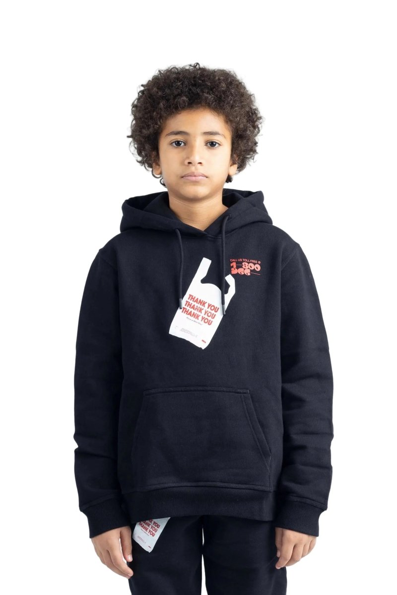 BAD SHOPPING Hoodie Black - Kids - Bad Company