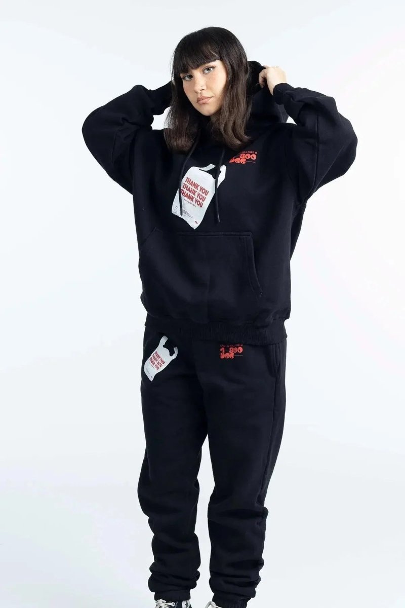 "BAD SHOPPING" Sweatpants - Black - Bad Company