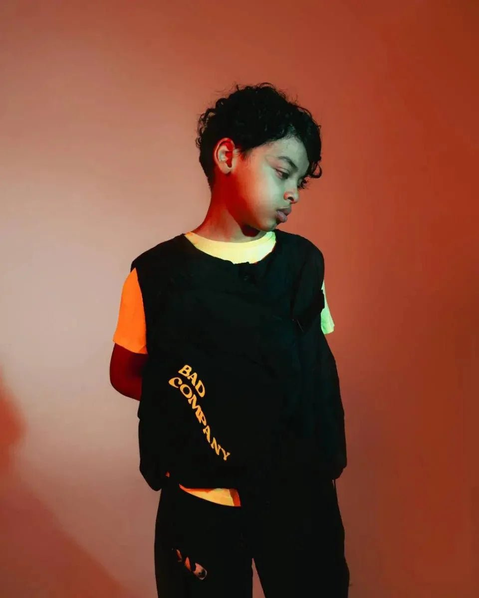 BAD Sleeveless Puffer Vest Black - Kids - Bad Company