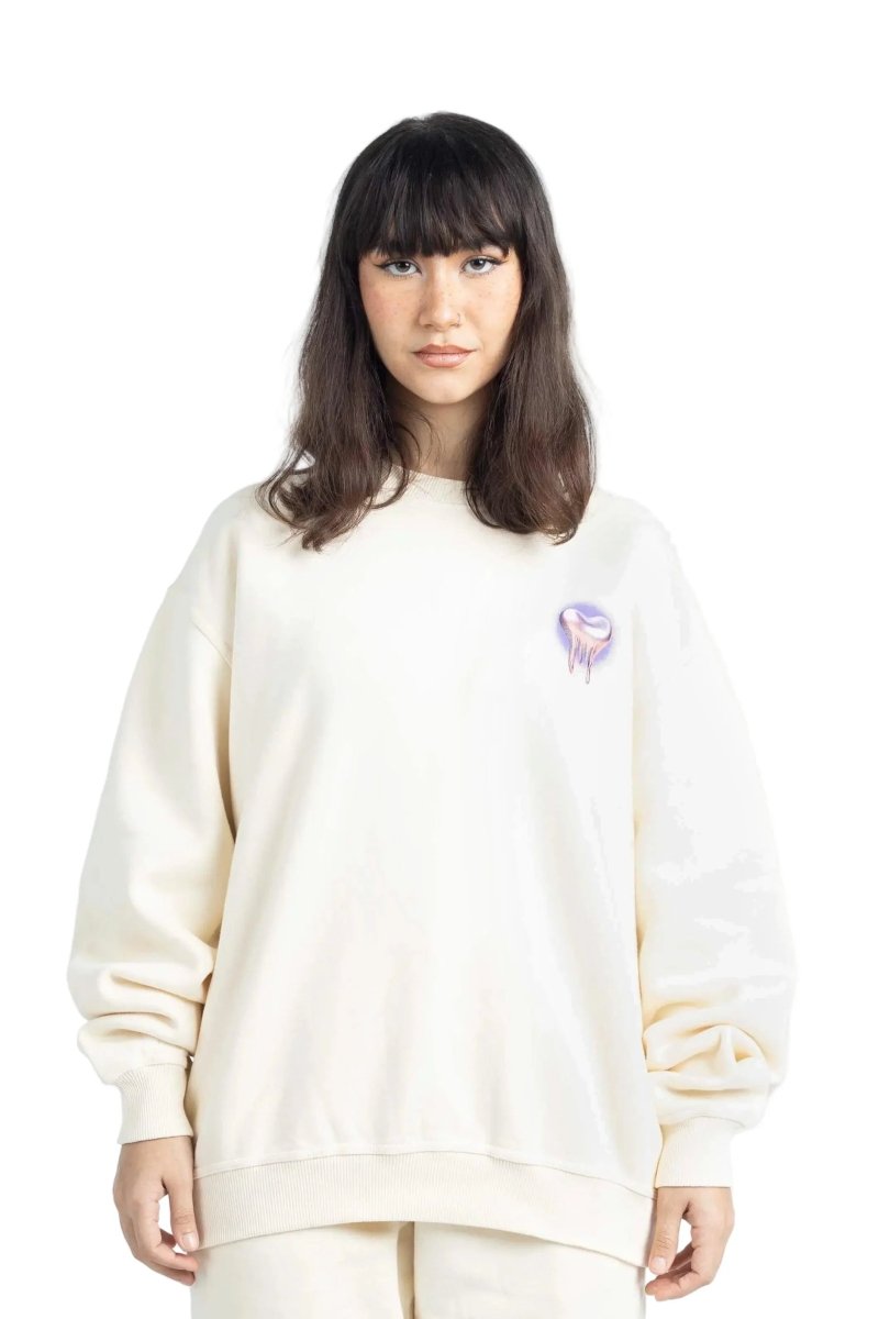 CHROME HEARTBREAK Sweatshirt Cream - Bad Company