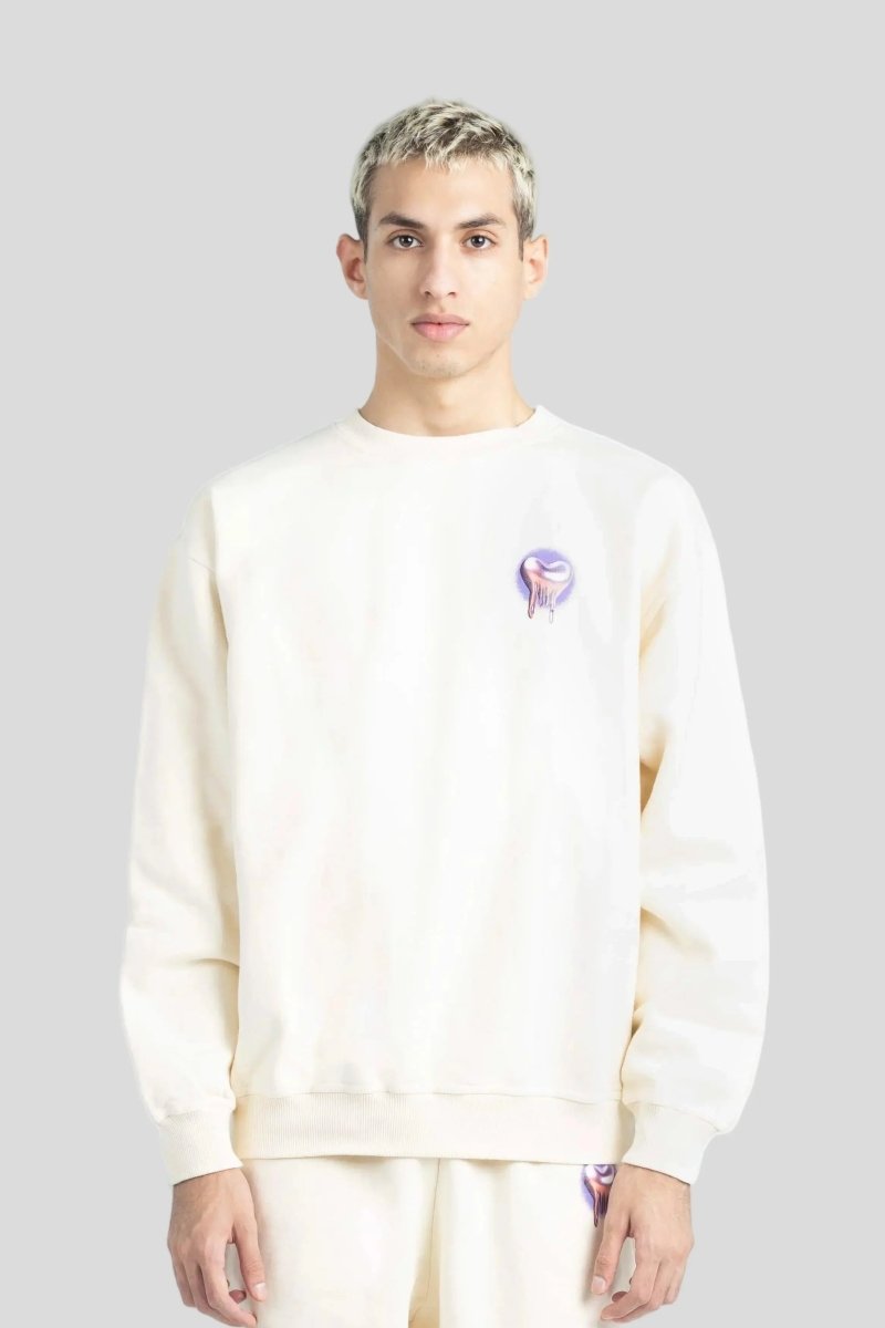 CHROME HEARTBREAK Sweatshirt Cream - Bad Company