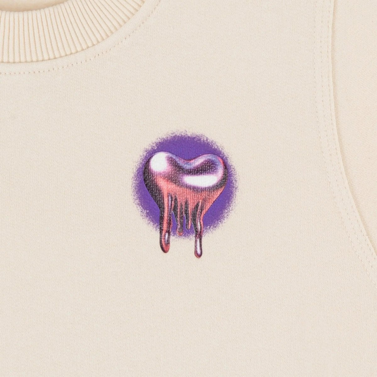 CHROME HEARTBREAK Sweatshirt Cream - Kids - Bad Company