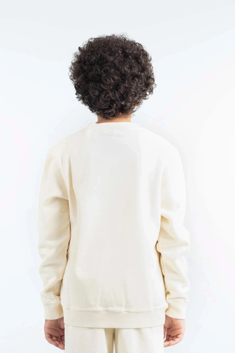 CHROME HEARTBREAK Sweatshirt Cream - Kids - Bad Company