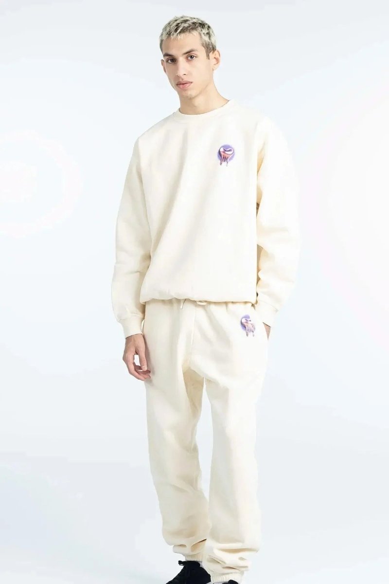 CHROME HEARTBREAKSweatpants Cream - Bad Company
