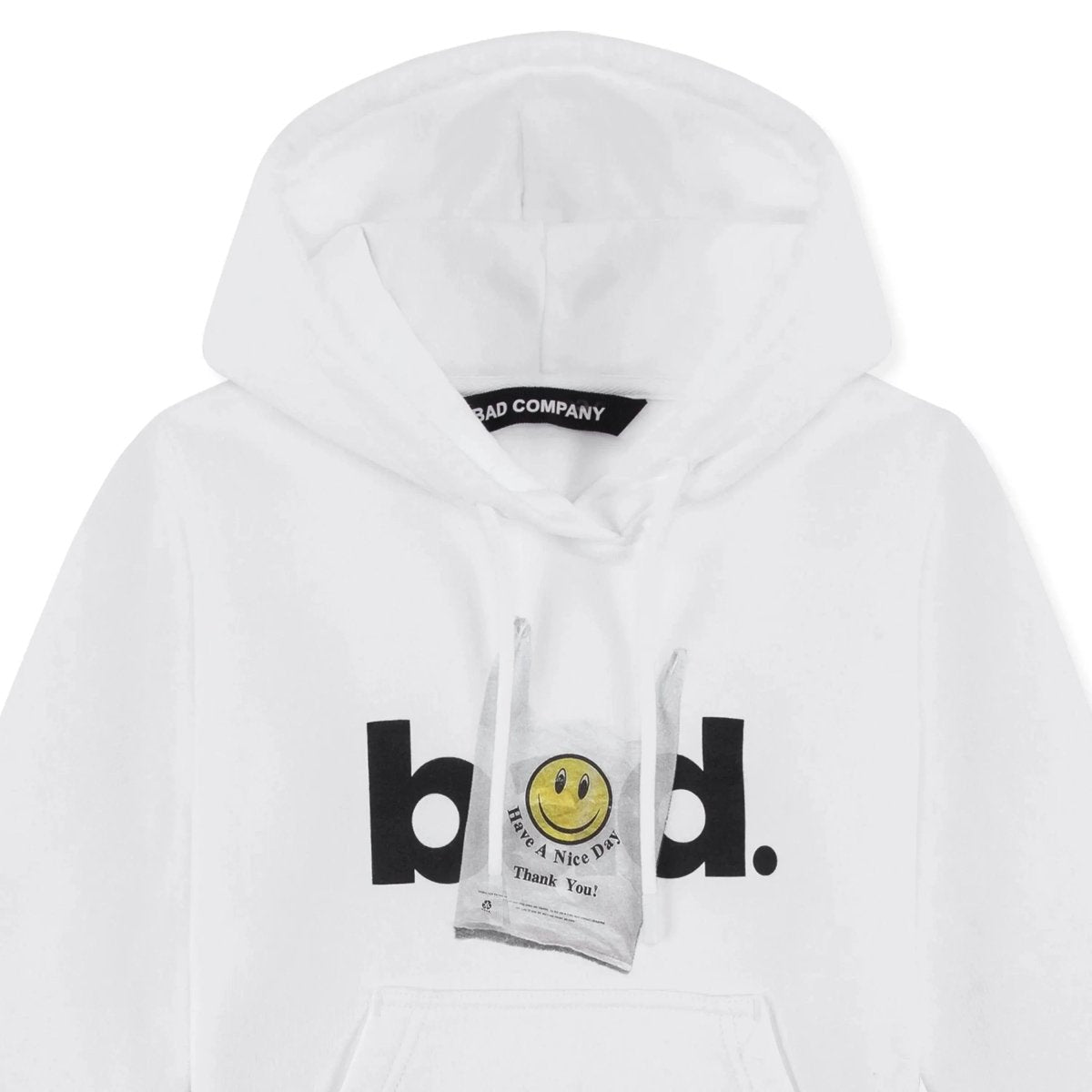 HAVE A NICE DAY Hoodie White - Kids - Bad Company