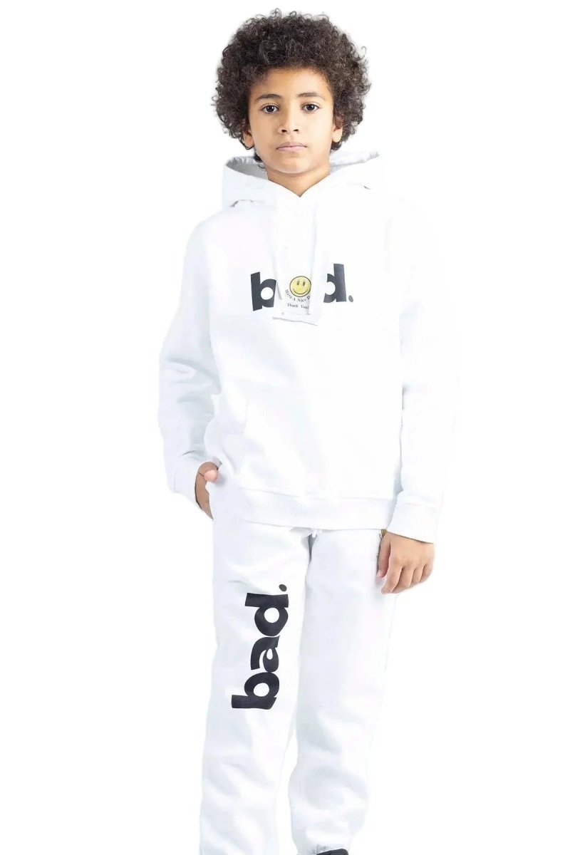 HAVE A NICE DAY Hoodie White - Kids - Bad Company