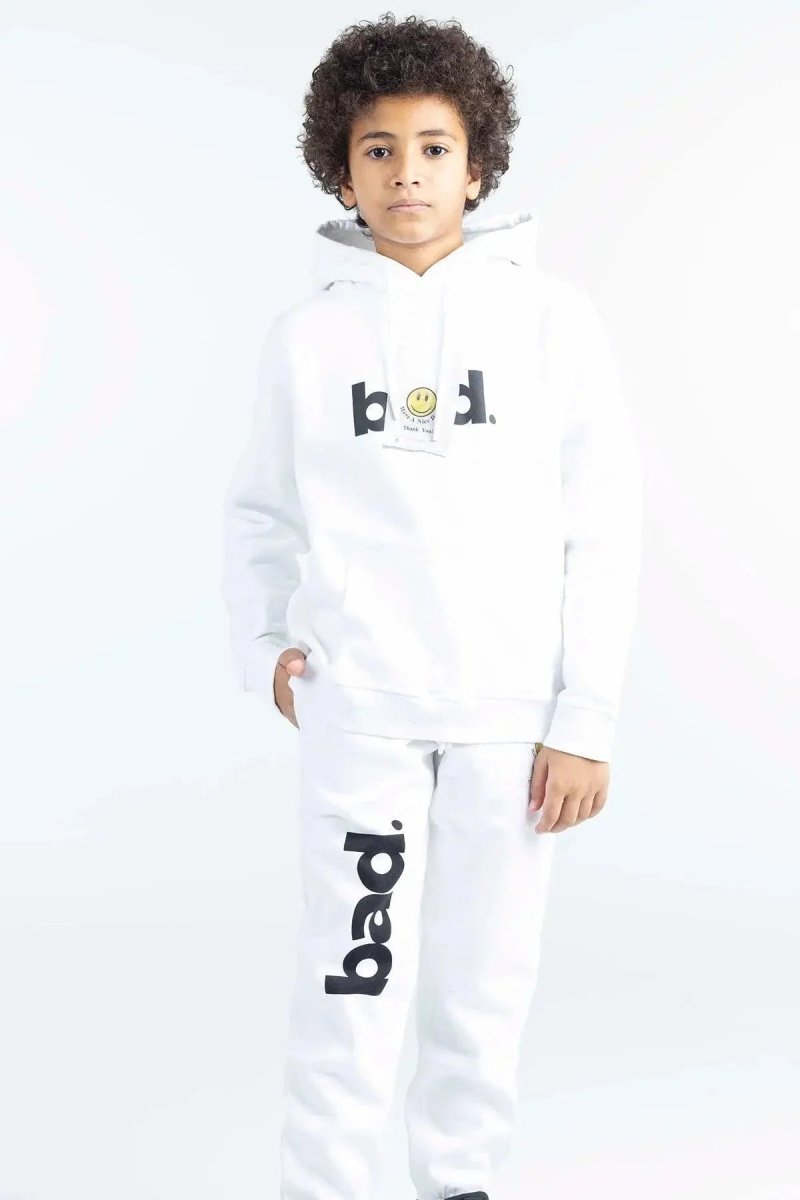 HAVE A NICE DAY Sweatpants White - Kids - Bad Company