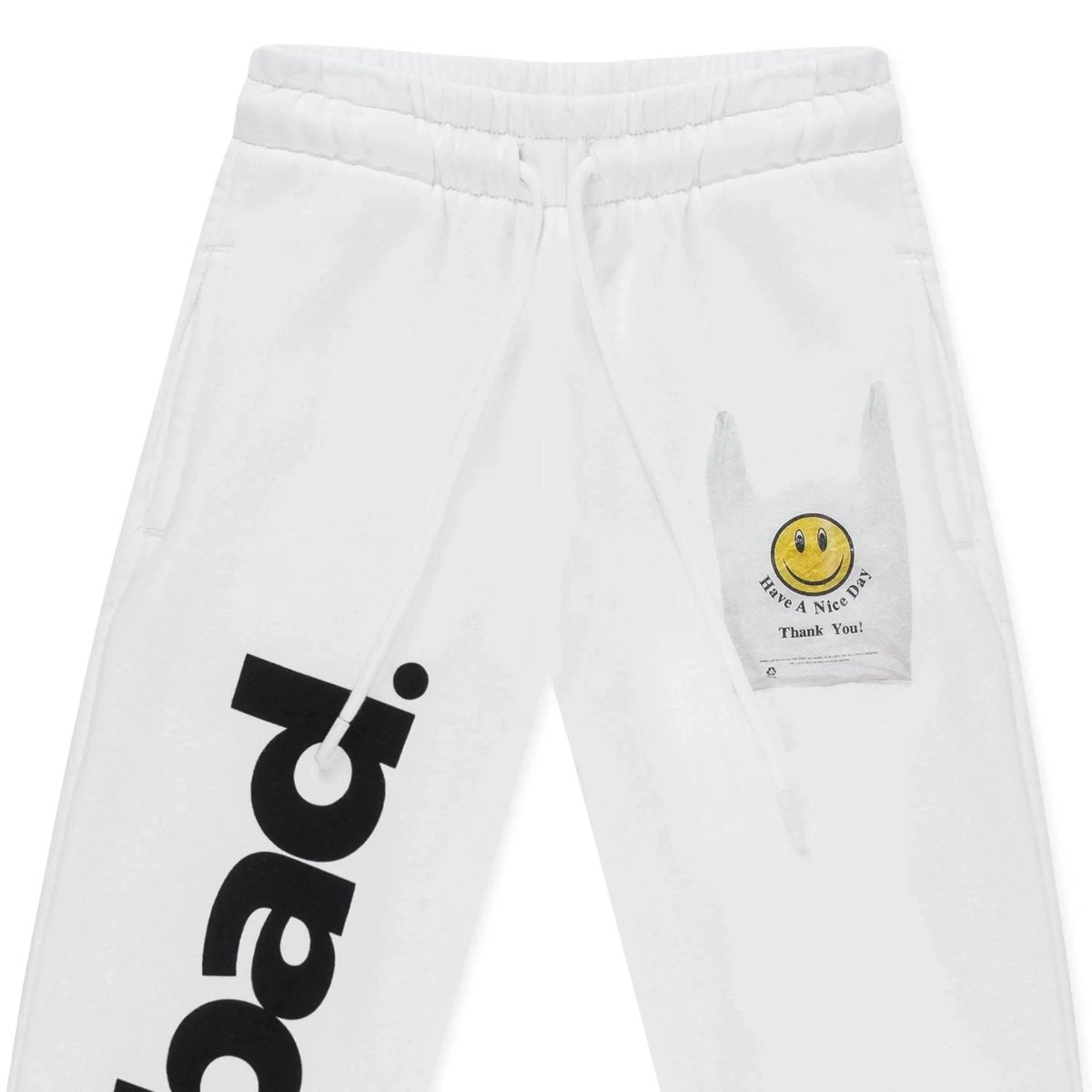 HAVE A NICE DAY Sweatpants White - Kids - Bad Company