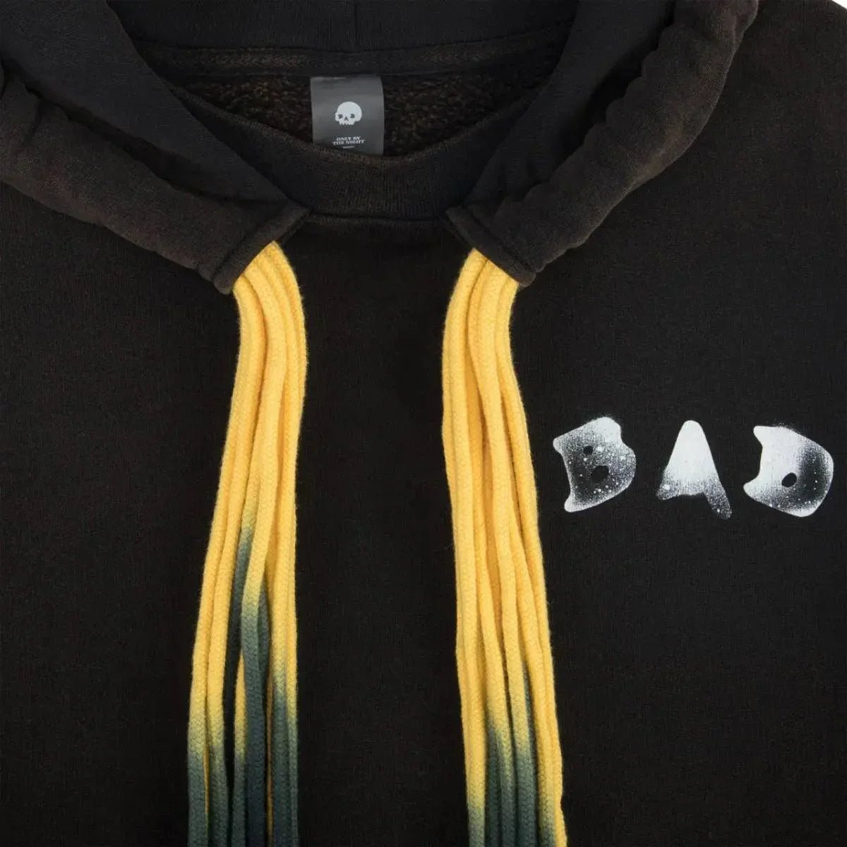 Multi Cord BAD Hoodie Washed Black - Bad Company