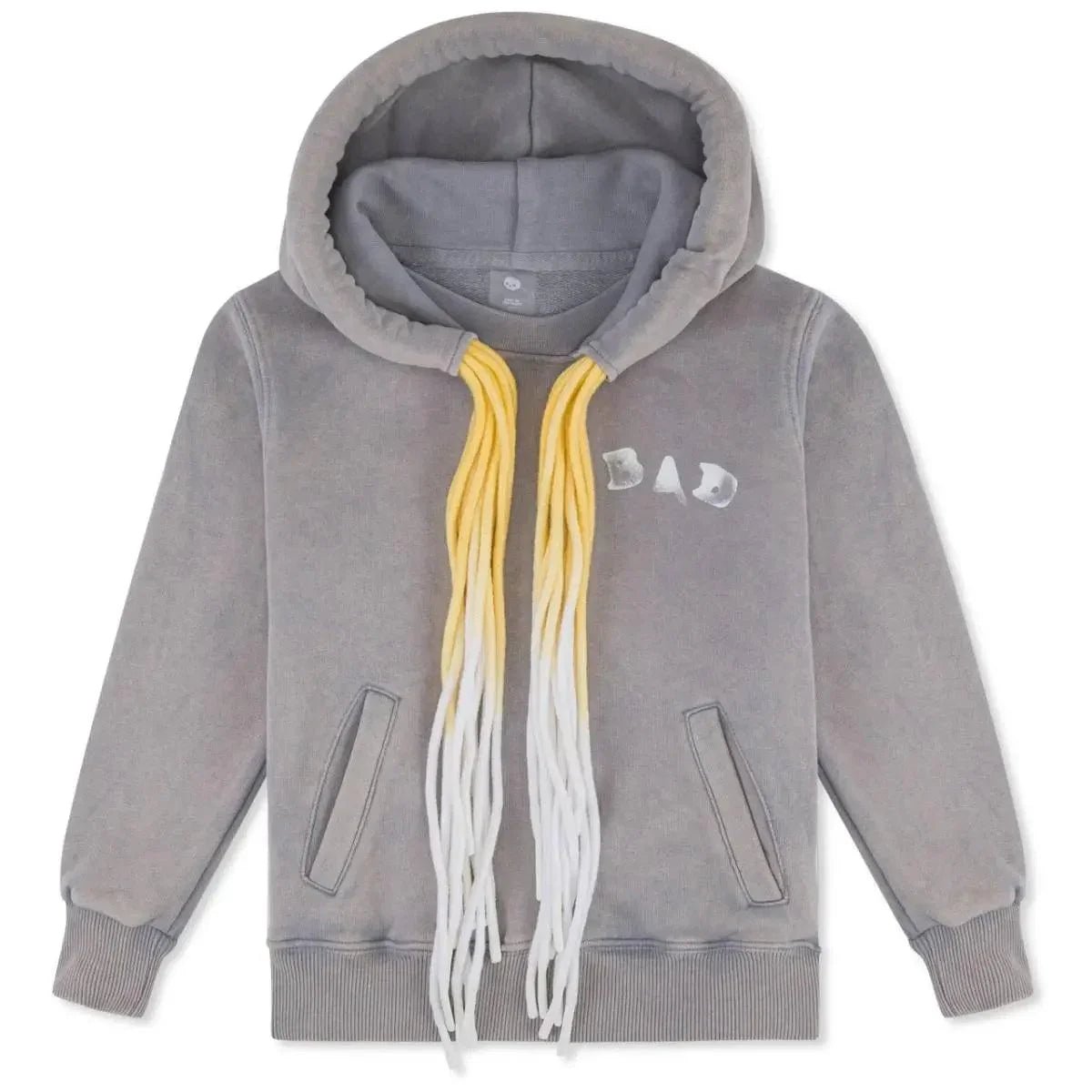 Multi Cord BAD Hoodie Washed Grey - Kids - Bad Company
