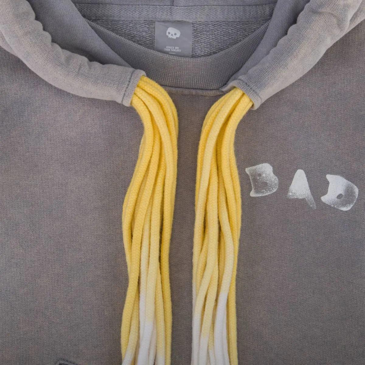 Multi Cord BAD Hoodie Washed Grey - Kids - Bad Company