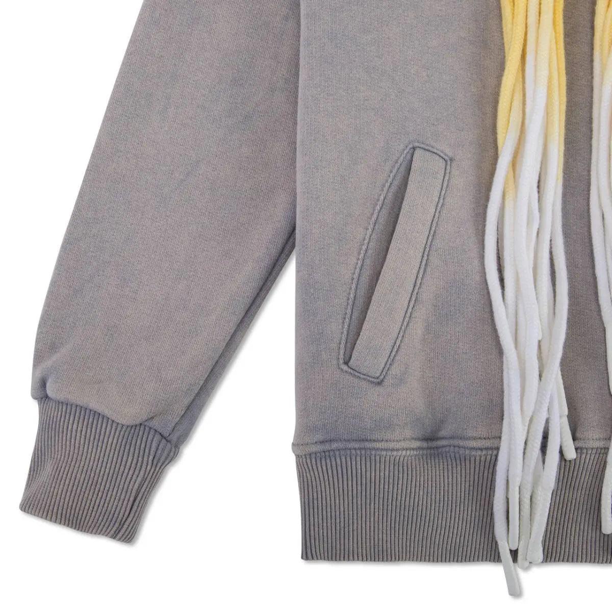 Multi Cord BAD Hoodie Washed Grey - Kids - Bad Company