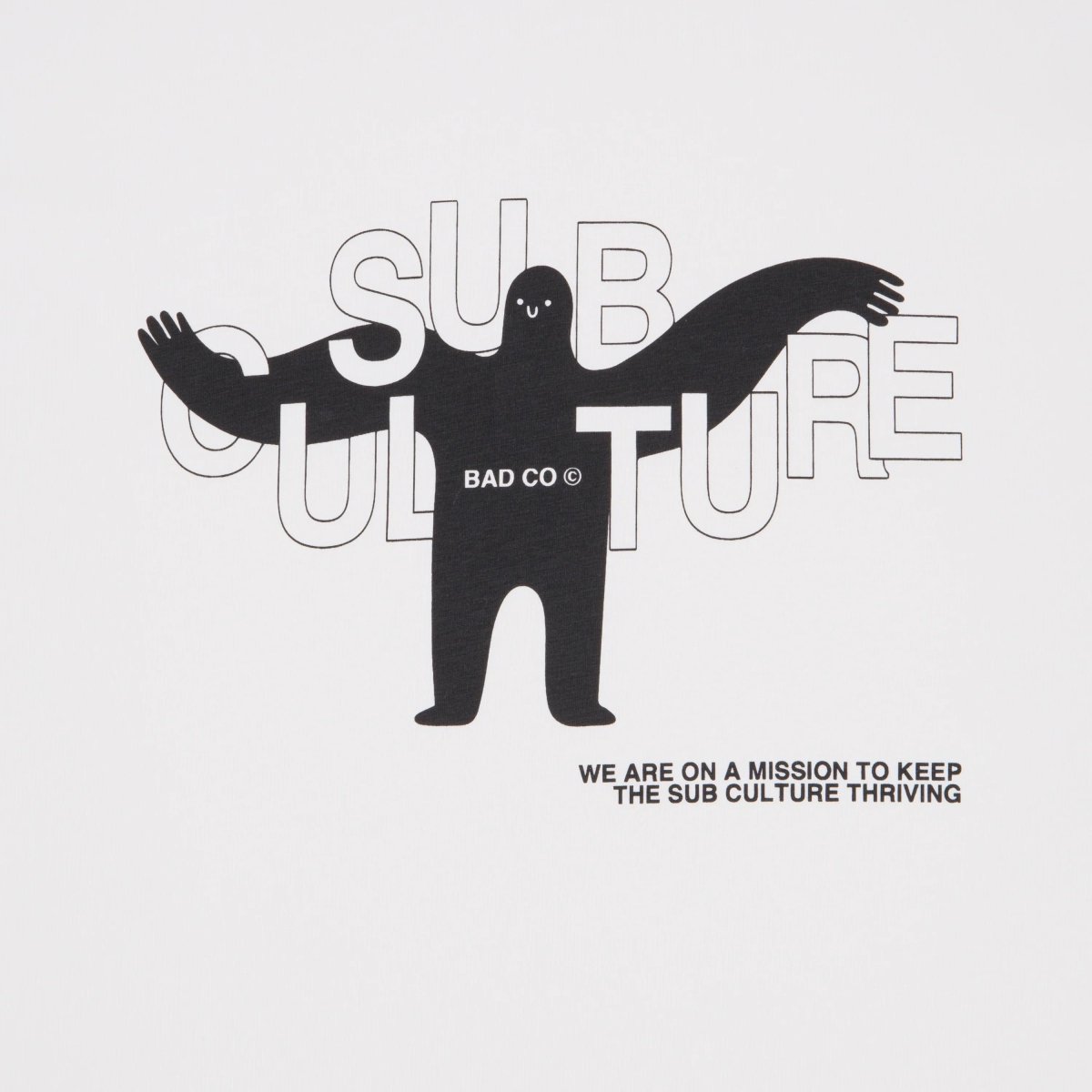 Sub - Culture T-shirt White - Bad Company