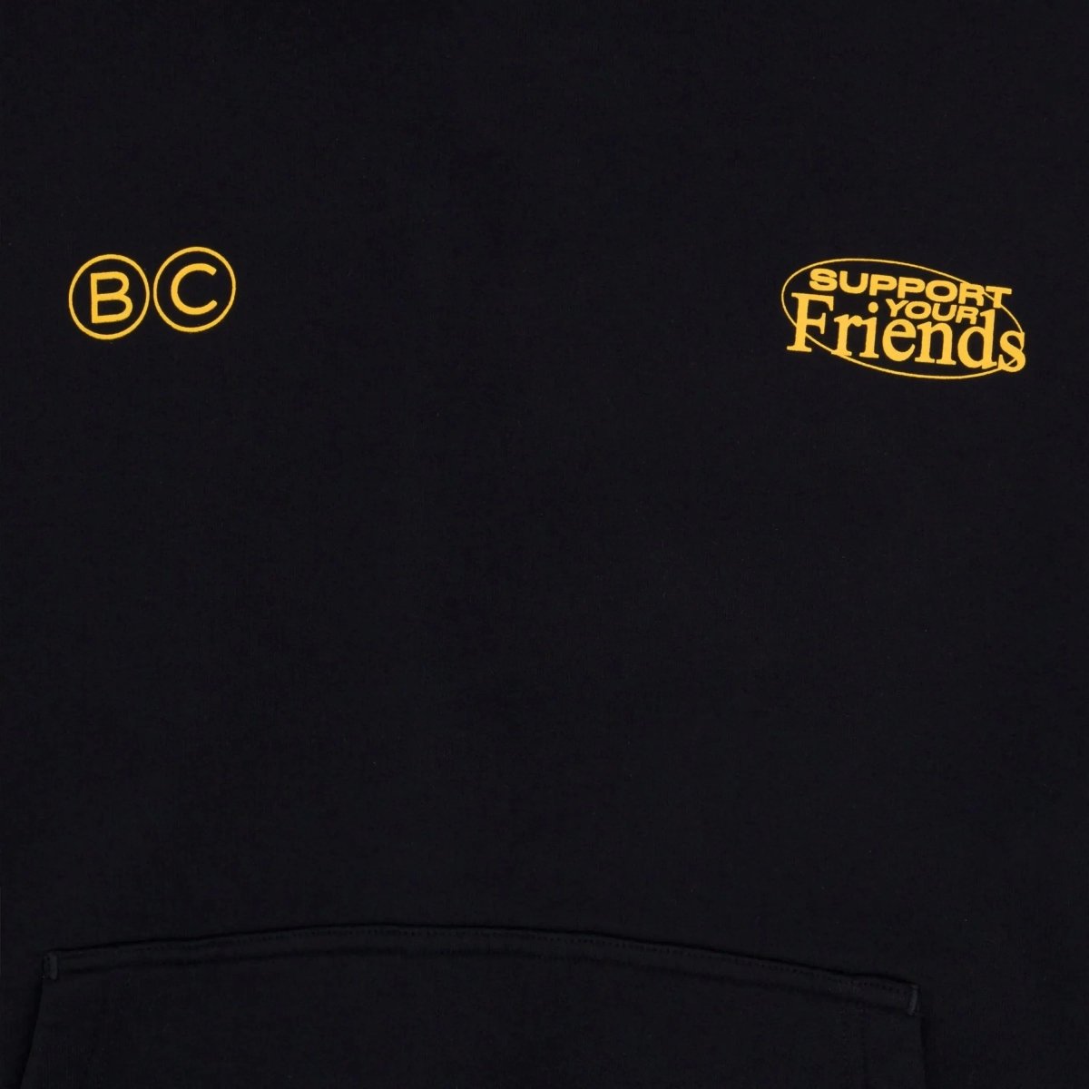 SUPPORT YOUR FRIENDS Hoodie Black - Bad Company