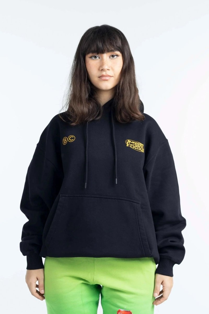 SUPPORT YOUR FRIENDS Hoodie Black - Bad Company
