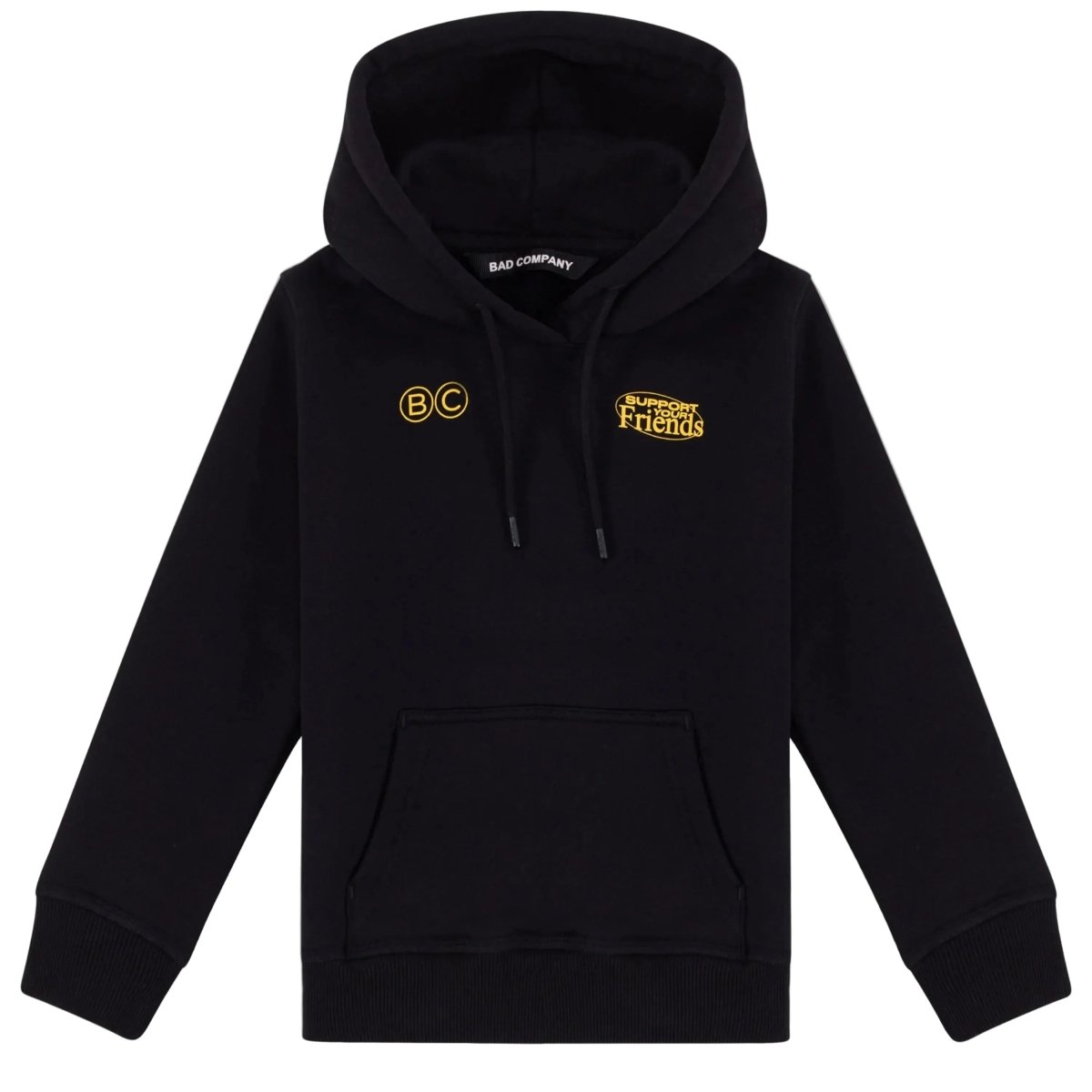 SUPPORT YOUR FRIENDS Hoodie Black - Kids - Bad Company
