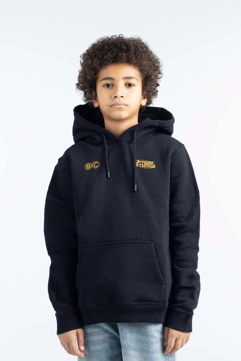 SUPPORT YOUR FRIENDS Hoodie Black - Kids - Bad Company