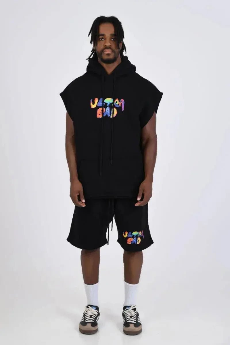 ULTRA BAD Sleeveless Hoodie Black - Bad Company